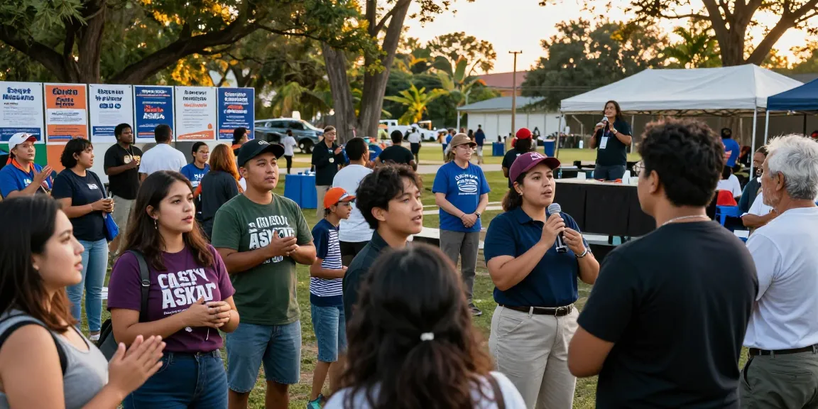 Casey Askar campaign event showcasing community engagement and voter interaction.