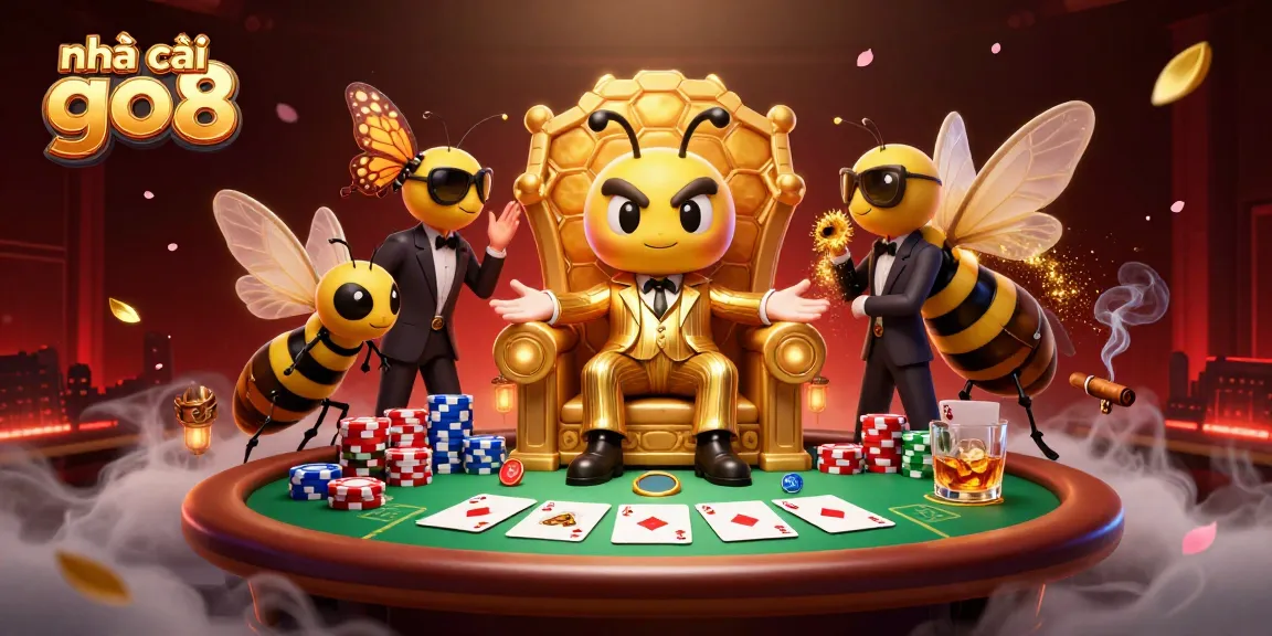 Experience the thrill at nhà cái go8 with dynamic 3D casino action illustrating a vibrant tabletop showdown.