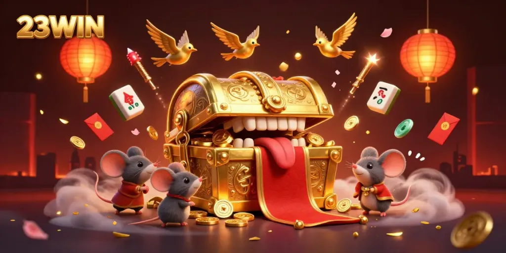 Experience the thrill of 23WIN with colorful slots, vibrant characters, and festive atmosphere!
