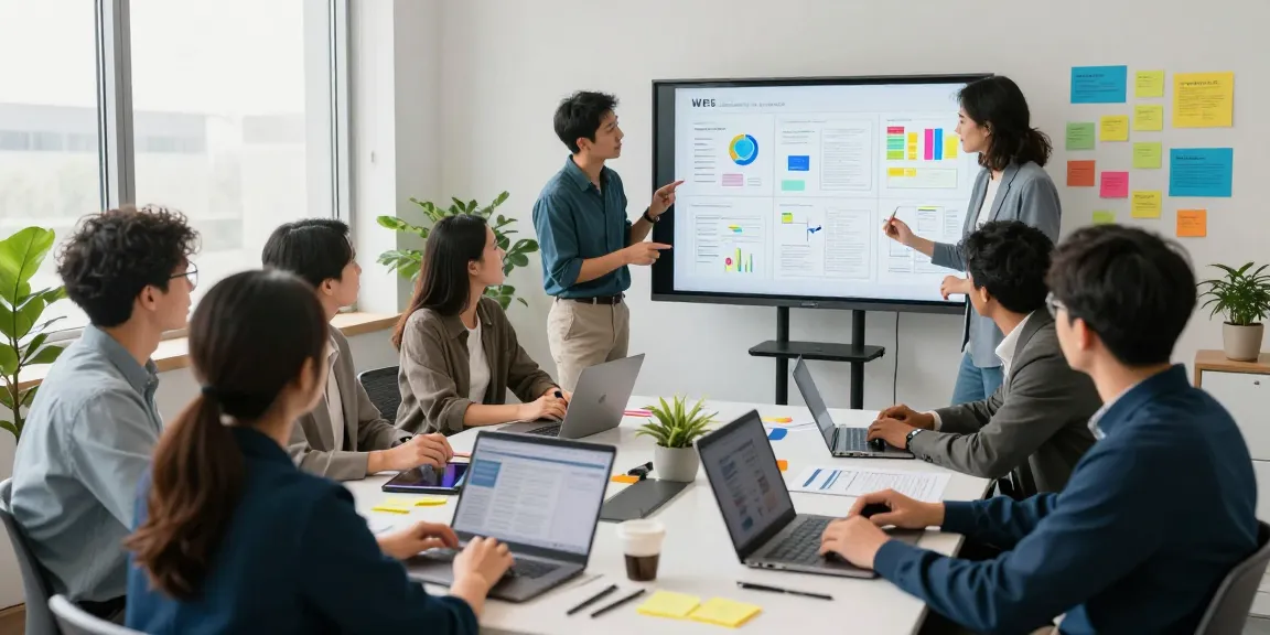 Team collaboration in a modern workspace showcasing WPS Official Website tools and strategies.