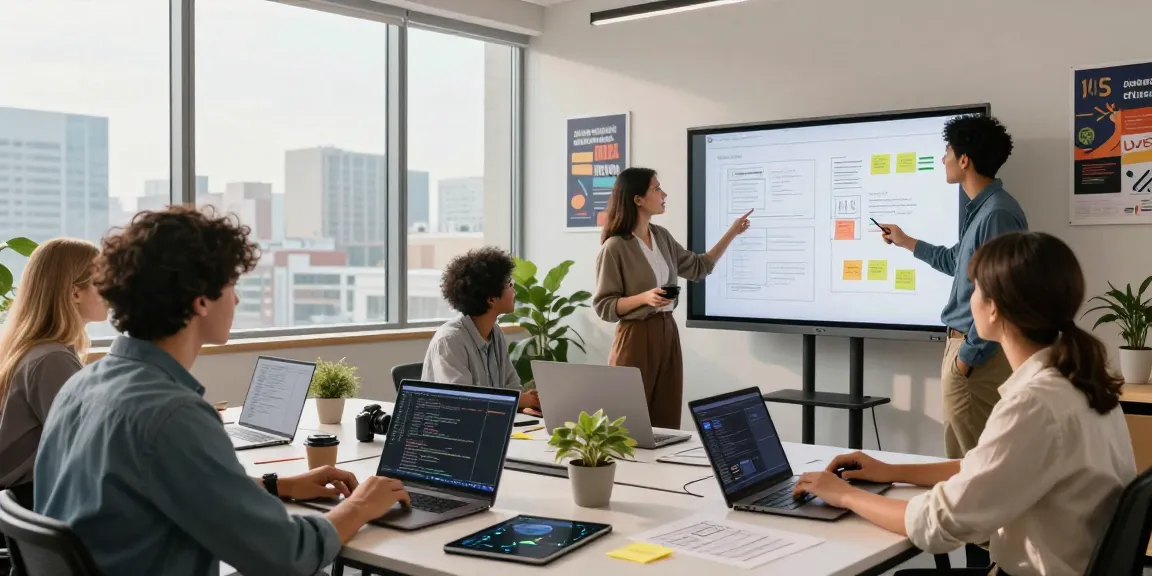 Team collaboration in a modern office featuring WPS Official Website software tools and vibrant teamwork.