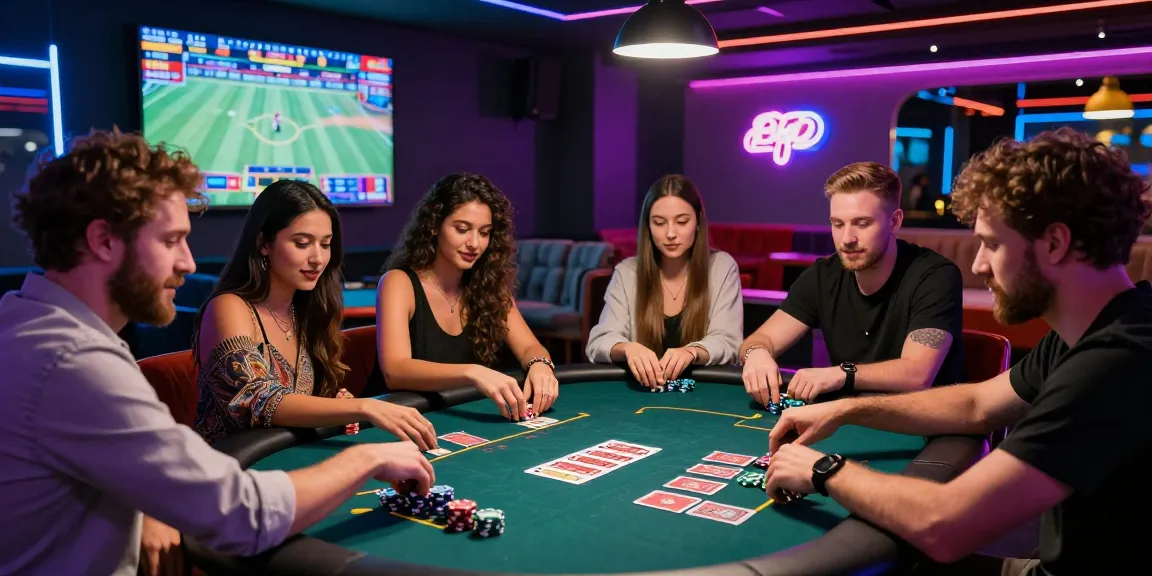Exciting gambling experience with friends at QS88 gaming lounge.