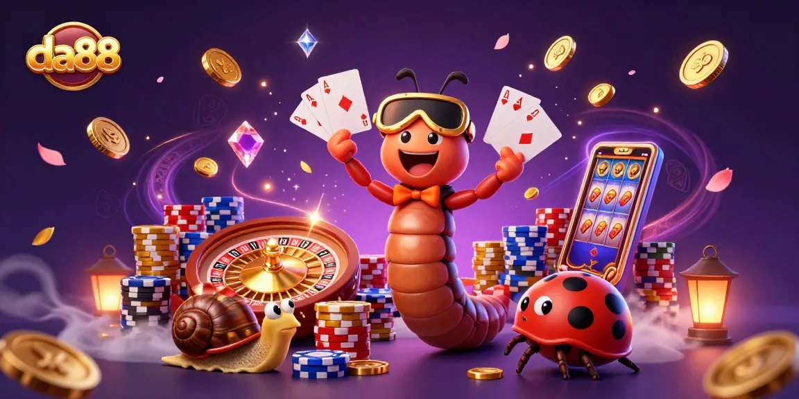 Experience da88's thrilling casino atmosphere with a vibrant dealer scene and rich game elements.