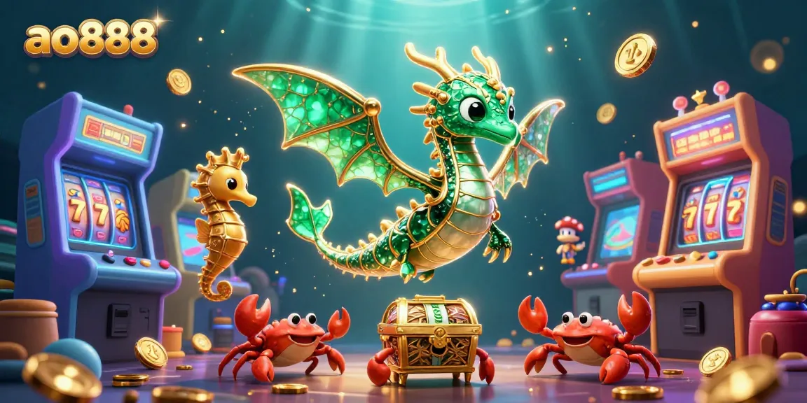 Engage with ao888's immersive gaming experience featuring vibrant characters and dynamic casino elements.