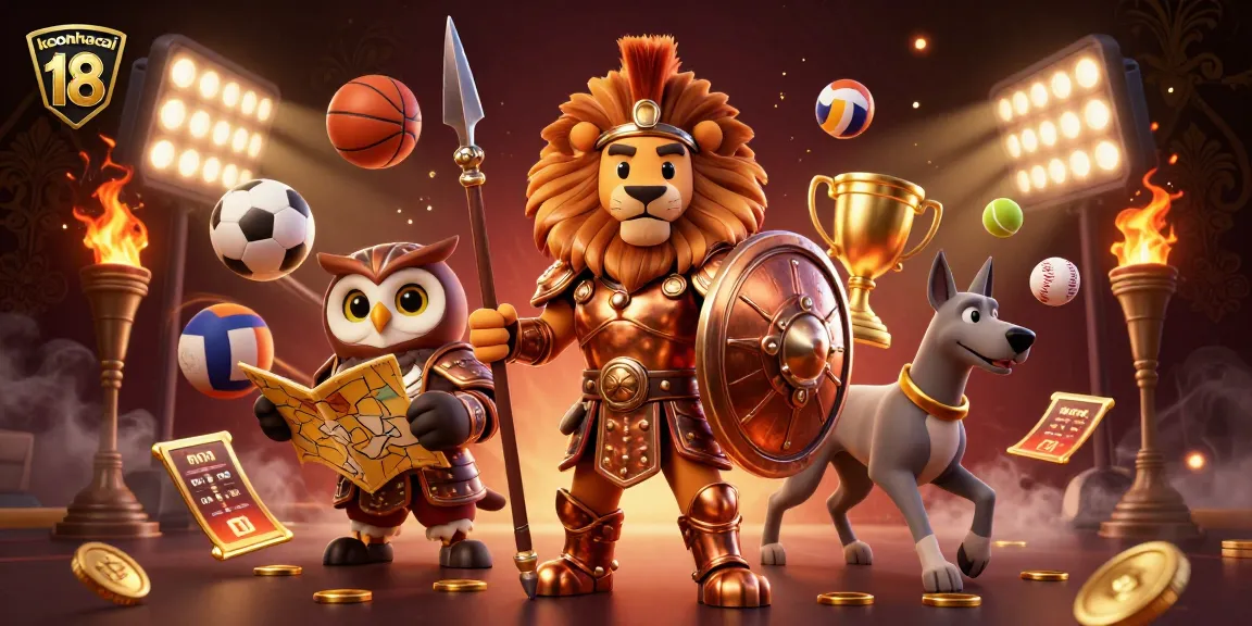 Engage with keonhacai 18 sports betting strategies amidst vibrant casino action illustration.