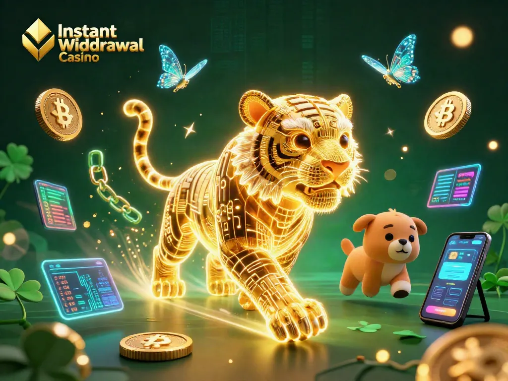 Experience the thrill of Instant Withdrawal Casino with fast payout visuals and vibrant digital elements.