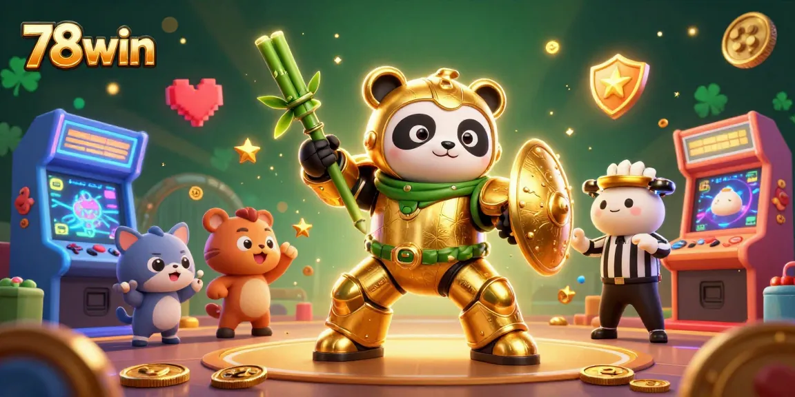 Engage in vibrant gaming action with 78win’s animated arena showcasing thrilling casino battles.