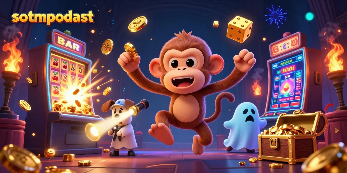 Sotmpodcast menghadirkan suasana ceria kasino dengan karakter lucu dan elemen jackpot yang memikat.