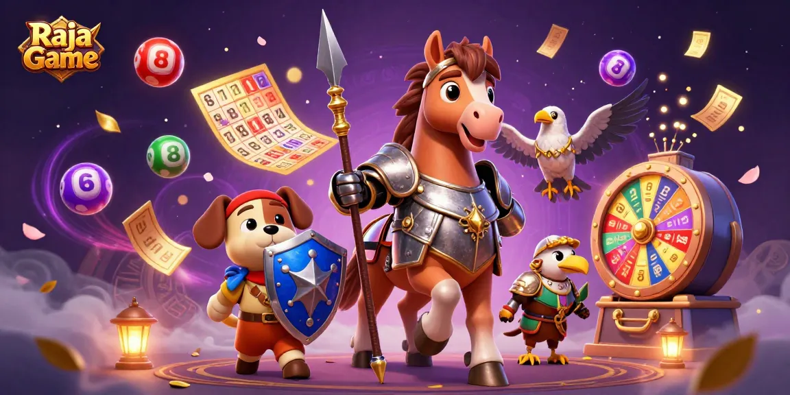 Engage in exciting gameplay with Raja Game's rich lottery atmosphere filled with vibrant elements.