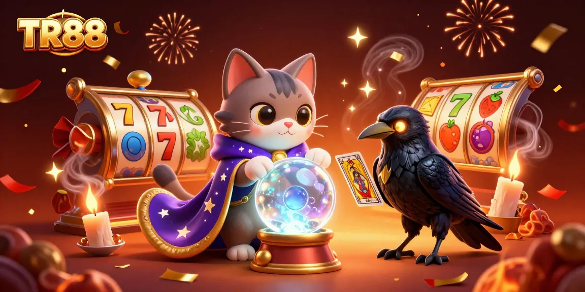 Join the excitement at TR88 with mystical fortune teller and vibrant slots bursting with energy!