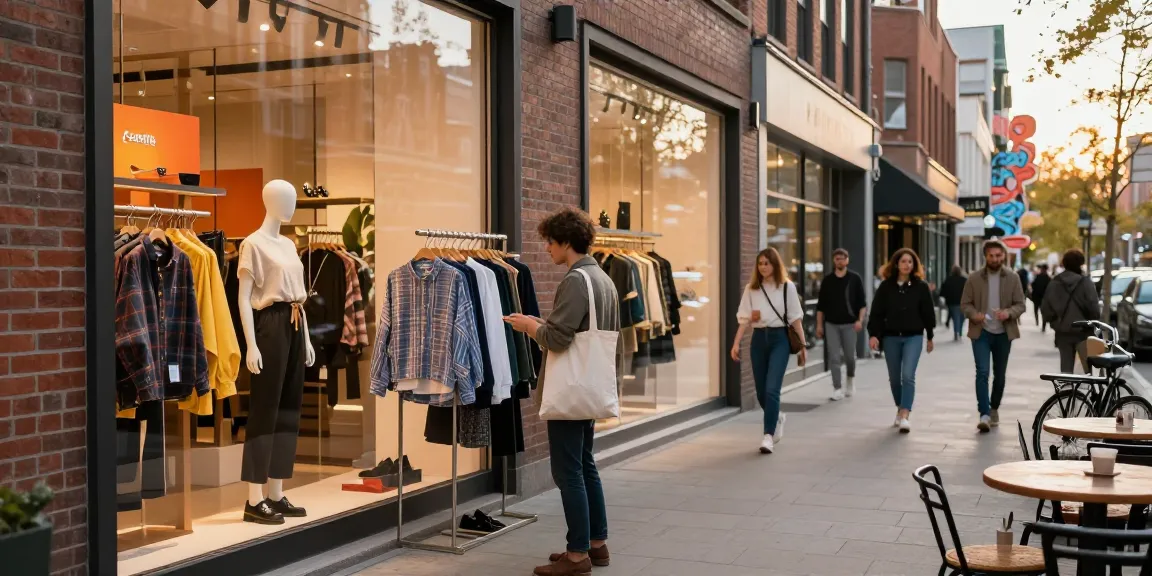 Youthful shopper at https://shs-dome5.com/ exploring trendy fashion in an urban setting.