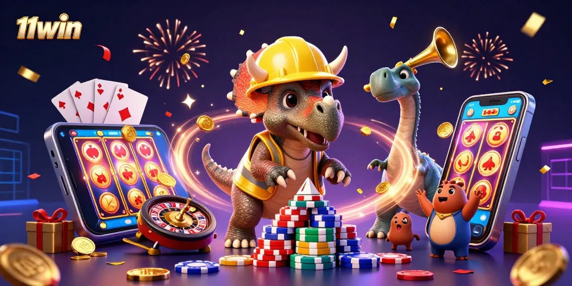 Engage in thrilling gameplay with 11WIN, where fun and excitement meet vibrant casino elements.
