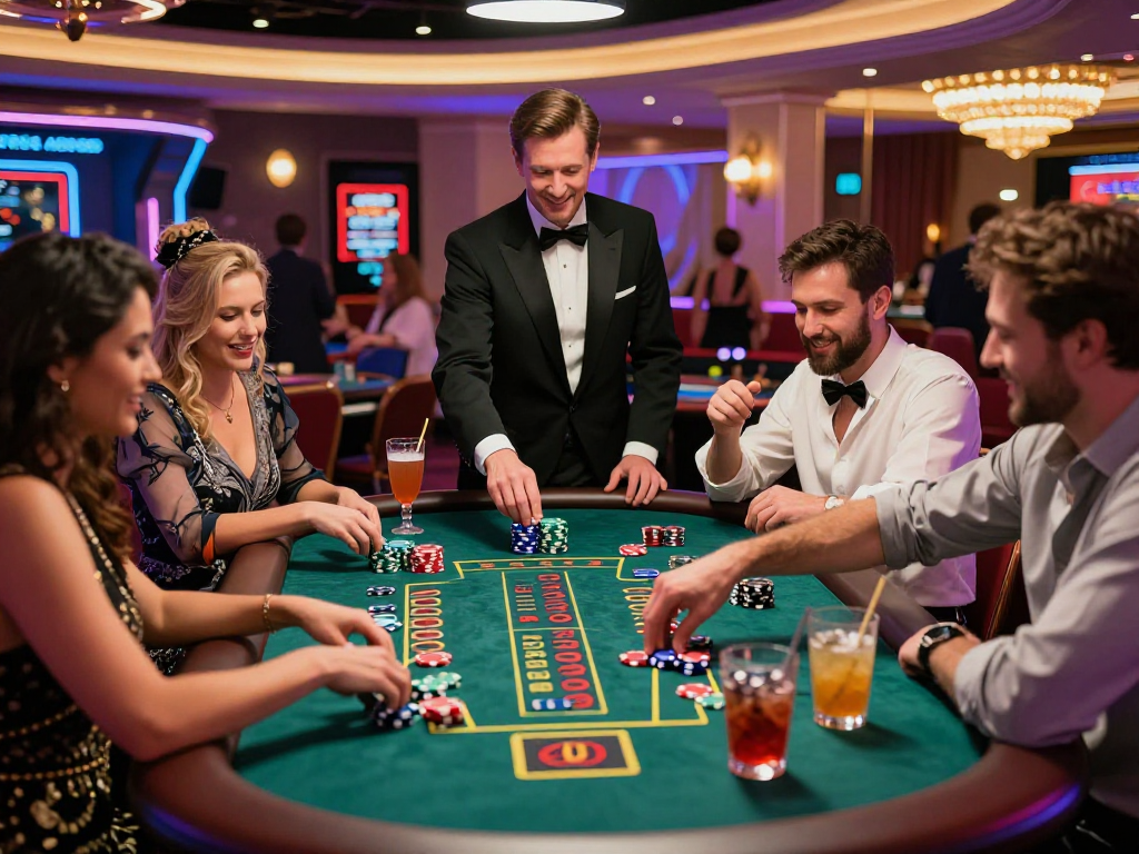 I migliori casino non AAMS in un ambiente vivace con giocatori entusiasti e dealer professionali.