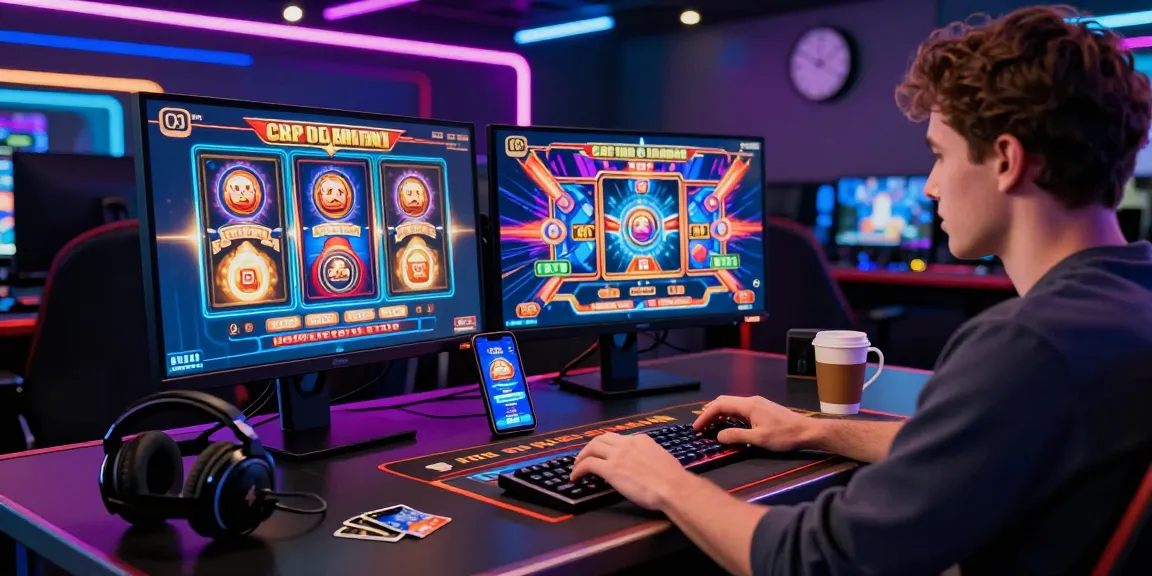 Engaging player at a credit card casino on https://thebls.org.uk, immersed in gameplay.
