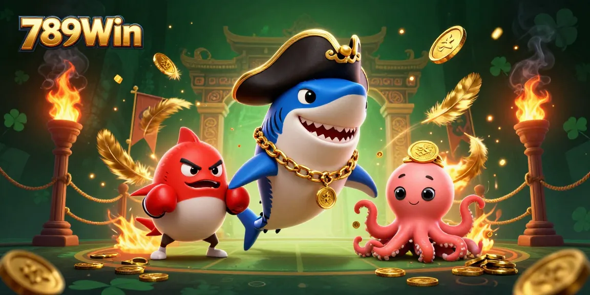 Experience thrilling action at 789Win with vibrant characters and dynamic gambling elements.
