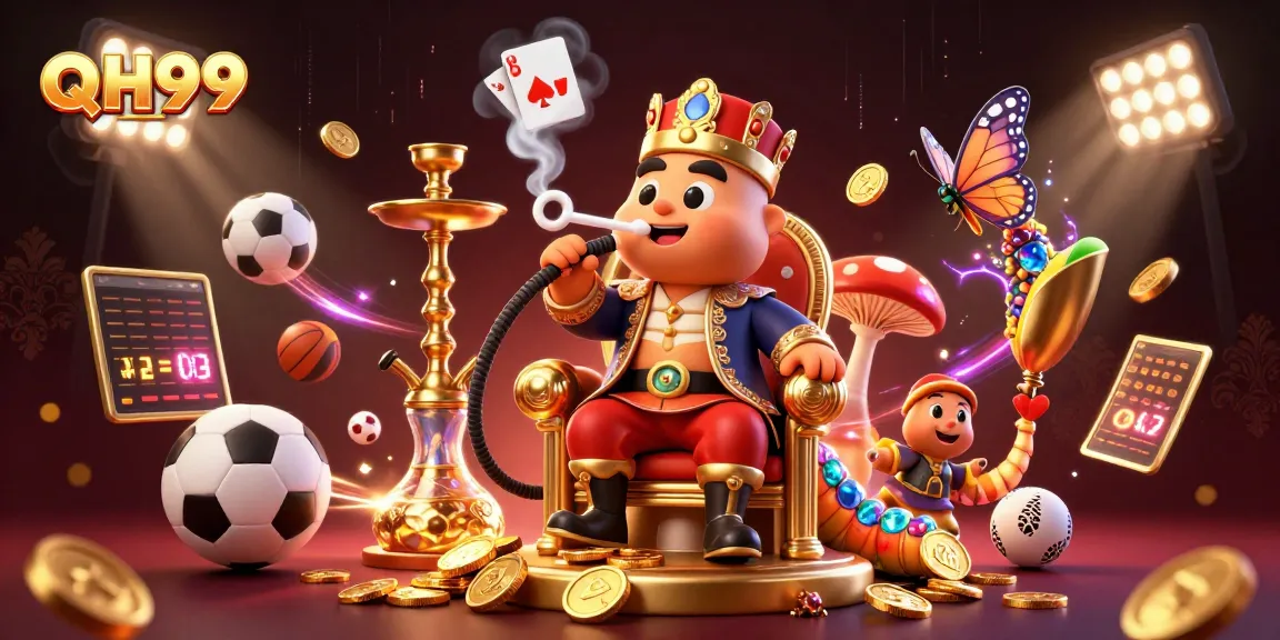 Experience exhilarating gaming action at QH99 with vibrant visuals and dynamic casino elements.