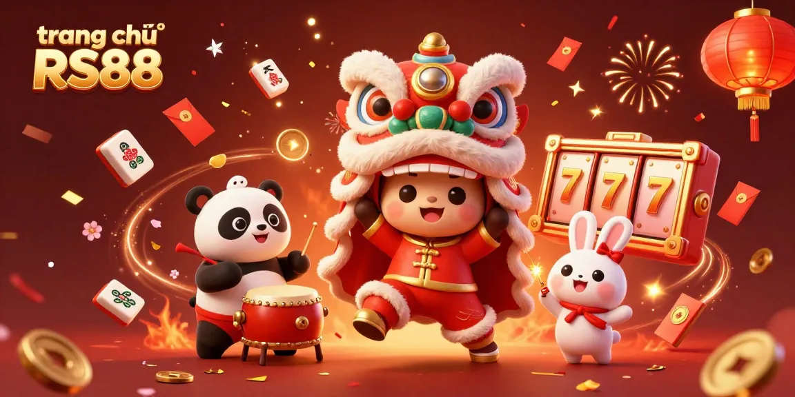 Engage with excitement at trang chủ RS88 through vibrant casino elements and festive characters.